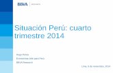Situación Perú: cuarto trimestre 2014 - bbvaresearch.com³n... · Elevado déficit externo y menores influjos de capitales Inicio del ciclo alcista de la tasa de la FED Probable