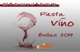 El Ayuntamiento de Bullas, en agradecimiento a todas · Inauguración Fiesta del Vino y presentación de la Ruta Maridaje vino y tapa ... Viticultura y Enología. Precio 5 €. BARDOI