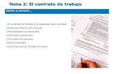 Tema 2: El contrato de trabajo - CFGS Dietética IES … · PPT file · Web view2015-06-05 · El contrato de trabajo y la capacidad contractual Puede celebrar un contrato de trabajo