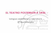 TEATRO POSTERIOR A 1936 - profedelengua.es · EL TEATRO POSTERIOR A 1936 Lengua castellana y Literatura 22 Bachillerato . 1. Contexto histórico y cultural 1.1. El franquismo La cultura
