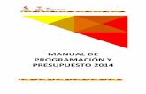MANUAL DE PROGRAMACIÓN Y PRESUPUESTO 2014spf.tabasco.gob.mx/.../files/manual-programacion-presupuesto-2015.pdf · Coadyuvar a que la información que se presenta a la Cámara de
