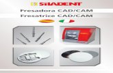 Fresadora CAD/CAM Fresatrice CAD/CAM - siladent.de · para el trabajo en húmedo, opción de fresado húmedo mediante bomba externa (opcional) ... fresa radial doble hoja Ø corte: