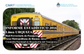 INFORME ESTADÍSTICO 2015 DE LA RED FERROVIARIA … · perteneciente a la Red Ferroviaria de Pasajeros del Area Metropolitana de Buenos Aires, presentando los datos del año 2016
