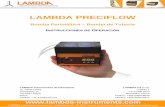 LAMBDA PRECIFLOW bomba peristáltica - Instruments · Introduzca primero la manguera en el fondo de la ... y con un espesor de pared de ... y además una menor presión del líquido