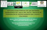 ESTUDIO CUALITITATIVO DE LOS SISTEMAS GANADEROS DEL … de agroforesteria/seminarios y congresos... · Frecuencia de uso Valle del Patía 34,17 % 65,83 % 0,00 10,00 20,00 30,00 40,00