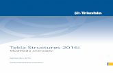 Tekla Structures 2016i · Modelado avanzado septiembre 2016 ©2016 Trimble Solutions Corporation. Contenido ... Botones importantes de la base de datos de perfiles ...