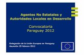Convocatoria Paraguay 2012 - eeas.europa.eu · autoridades locales (AAL) de los Estados miembros de la UE y Paraguay con el fin de reforzar a estos actores y de promover una ... -