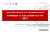 Secretaria de Educación Pública (SEP) - gob.mx · Programa de Apoyo a Comunidades para Restauración de Monumentos y Bienes Artísticos de Propiedad Federal (FOREMOBA) ... Bebederos