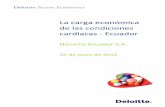 La carga económica de las condiciones cardiacas - … · La carga económica de las condiciones cardiacas - Ecuador Novartis Ecuador S.A. 26 de junio de 2016