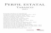 Perfil Tabasco, 2015 - Secretaría de Saludconapra.salud.gob.mx/.../Observatorio/Perfiles/27_Tabasco.pdf · Perfil estatal Tabasco 2013 Principales indicadores en seguridad vial Comparativo