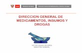 DIRECCION GENERAL DE MEDICAMENTOS ... - … · PERÚ Ministerio de Salud Dirección General de Medicamentos, Insumos y Drogas LINEAMIENTOS DE POLITICA DEL SECTOR SALUD 1 . Desarrollo