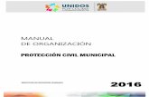 MANUAL DE ORGANIZACIÓN - H. Ayuntamiento de …colima.gob.mx/portal2016/wp-content/uploads/... · que La Dirección de la Unidad Municipal de Protección Civil, es un organismo público