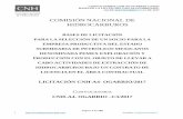 COMISIÓN NACIONAL DE HIDROCARBUROS - … · Etapas de la Licitación ... Licitaciones de Contratos para la Exploración y Extracción de Hidrocarburos, publicadas en