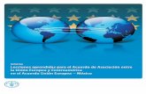 Informe. Lecciones aprendidas para el Acuerdo de ... · 3.1 Aprendizajes del Acuerdo Global UE -México con aplicación al Acuerdo de ... En el caso de Centroamérica,2 las negociaciones
