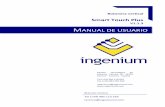 Manual de usuario - ingenium > ingeniería y domóticaingeniumsl.com/descargas/busing/MU_Smart_Touch_es.pdf · 2015-07-18 · deslizando del dedo de izquierda a derecha (para cerrar)
