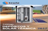 Catálogo DEPÓSITOS Y 2017 - teula.es · - Construido en acero al carbono pintado - Presión de trabajo máx. tanque inercia 3 bar - Temperatura máxima de trabajo 95 ºC ... - Dispone