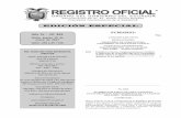 EDICIÓN ESPECIAL - Faolexextwprlegs1.fao.org/docs/pdf/ecu167326.pdf · químicos de uso agrícola ... Ediﬁ cio del Colegio de Abogados del Guayas, ... registrarse a través del