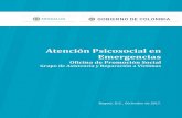 Atención Psicosocial en Emergencias - minsalud.gov.co · JUAN PABLO CORREDOR PONGUTÁ ... que para el caso de Colombia la Unidad para la Atención y Reparación Integral a las Víctimas
