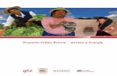 Proyecto EnDev Bolivia - bivica.orgbivica.org/upload/endev-acceso-energia.pdf · en la mejora de la calidad de vida de las comunidades. ... capacitación de técnicos en áreas eléctricas