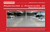 Reparación y Protección de Pavimentos - drizoro.com PAVIMENTOS 2013 ESP mail.pdf · Chorro de agua a alta/muy alta ... impacto. Reparación de escaleras y ... Capa base de nivelación