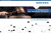 Profesionalizantes, porque… Maestría en Juicios Oralesblogs.unitec.mx/.../MAESTRIAS_2017/MTRA_JUICIOS_ORALES_UNITEC_2017.pdf · actitudes y valores que los egresados en juicios