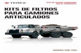 KITS DE FILTROS APROBADOS POR EL FABRICANTE KITS DE ...elit.terex.com/assets/ucm03_039151.pdf · KITS DE FILTROS PARA CAMIONES ARTICUALDOS KITS DE FILTROS APROBADOS POR EL FABRICANTE.