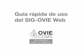 Guía rápida de uso del SIG-OVIE Web - Oficina …a rápida de uso del SIG-OVIE Web ÍNDICE Contenido I. Presentación 1 II. Herramientas del mapa ...
