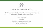 Rosario Córdoba - camacol.co · 14,8%Villavicencio (0,77%) ... Transferencia de Conocimiento y Tecnología . Empresa Factores de producción ... 1% de ventas en I+D