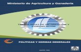 Ministerio de Agricultura y Ganadería · instrumento de consulta permanente y como guía especializada, para las áreas usuarias e ... aplicarse para el Ministerio de Agricultura