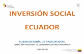 INVERSIÓN SOCIAL ECUADOR - dds.cepal.orgdds.cepal.org/eventos/presentaciones/2016/0705/C_Cabrera.pdf · c22 fiscalia 7033 c23 defensoria publica 7033 ... administracion general de