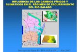 18 Giacosa Influencia Escurrimiento Rio Salado · 2014-06-02 · n. freatico mensual (m) Rafaela - 2006 Prec. 989 mm 4.45 m ... escurrimiento debido al gradiente topográfico, por