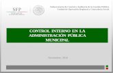 CONTROL INTERNO EN LA ADMINISTRACIÓN PÚBLICA …leon.gob.mx/contraloria/programaanticorrupcion/images/capacitacion/... · Latinoamericano COCO Criteria of Control Instituto Canadiense