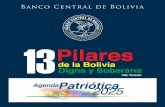 Banco Central de Bolivia 13 pilares... · 13Pilares AgendaPatriótica 2025 de la Bolivia Digna y Soberana ... Morales Ayma planteó los 13 pilaresde la Bolivia Digna y Soberana en