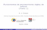 Fundamentos de procesamiento digital de señales (Tema 1)repositorio.educacionsuperior.gob.ec/bitstream/28000/4937/6/Anexo 6... · Fundamentos de procesamiento digital de señales
