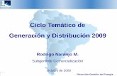 Ciclo Temático de Generación y Distribución 2009 · Asegurar suministro en los principales mercados eléctricos Aprovechar negocios de oportunidad ... La prioridad del Gobierno