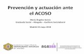 Prevención y actuación ante el ACOSO · 2018-05-25 · ante el ACOSO SEXUAL en el ámbito laboral desde las ... La protección de los derechos fundamentales de la persona y ...
