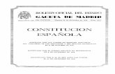 CONSTITUCION ESPAÑOLA - boe.es · BOLETIN OFICIAL DEL ESTADO GACETA DE MADRID Depó,lto Lega' M. ..... Año CCCXVIII Viernes 29 de diciembre de 1978 Núm. 311.1 CONSTITUCION ESPAÑOLA
