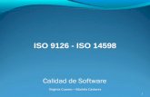 Calidad de Software - cs.uns.edu.arvirginia.cuomo/calidad-2016/downloads... · ISO 9126. El estándar 9126 permite a cada organización establecer su propio modelo de calidad en función