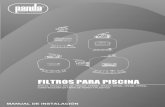 FILTROS PARA PISCINAfiltrosparaalbercas.com/.../manual-instalacion-filtros-de-arena-en... · FLUJO MÁXIMO RECOMENDADO VOLUMEN CARGA DE ARENA (kg) ÁREA DE FILTRADO ... Filtro de