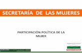 PARTICIPACIÓN POLÍTICA DE LA MUJER - antioquia.gov.coantioquia.gov.co/observatorio-de-las-mujeres/12-informes-tematicos/... · vida democrática y participativa de las mujeres.