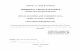 REPÚBLICA DEL ECUADOR UNIVERSIDAD CATÓLICA DE …dspace.ucacue.edu.ec/bitstream/reducacue/1957/3/ESPINOZA BARZALLO... · DESCRIPCIÓN DEL PROYECTO Y LEVANTAMIENTO TOPOGRÁFICO .