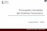 Situación del sistema financiero · 2018-10-09 · del Sistema Financiero Septiembre - 2018. 2 Sistema de Intermediación Financiera. 3 Nota 1.- ... De acuerdo con lo establecido