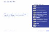 Manual de instrucciones digital HD compacta - Sony eSupport · 2 Notas sobre la utilización de la cámara Tipos de “Memory Stick” que puede utilizar con la cámara • Para la