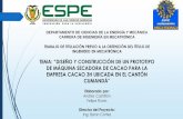 Presentación de PowerPointrepositorio.espe.edu.ec/bitstream/21000/12081/2/T-ESPE...DEPARTAMENTO DE CIENCIAS DE LA ENERGÍA Y MECÁNICA CARRERA DE INGENIERÍA EN MECATRÓNICA TRABAJO