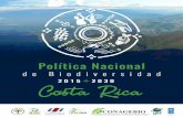 Política Nacional - minae.go.crminae.go.cr/recursos/2015/pdf/POLITICA-DE-BIODIVERSIDAD-2015.pdf · dadana en la gestión de la biodiversidad y distribu-ción de sus beneficios, en