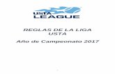 20170306 Reglamento de Liga USTA 2017 de Liga USTA... · Computarizadas NTRP Válidas – lado interior de la portada de ... - Manual de las Reglas del Tenis de la ... en niveles