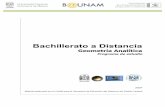 Bachillerato a Distancia - bunam.unam.mx Analitica.pdf · matemática, se aplican los productos notables, ecuaciones de segundo grado e interpretación geométrica de la función
