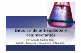 Dilución de antisépticos y desinfectantes.ppt [Modo de ...UpLoaded\PDF/EURacMed/TrabSalud... · Hipoclorito de sodioHipoclorito de sodio