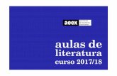 el proyecto · 2017-11-22 · en enero de 1993 en Badajoz con la participación del poeta Antonio Gamoneda y en el que participan cada año, a través de las seis aulas de literatura
