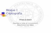 Bloque I Criptografía - OpenCourseWare UPCTocw.bib.upct.es/pluginfile.php/6699/mod_resource/content/1/tema2.pdf · Definición de cajas-S en DES ... algoritmo de Rijndael Algoritmo